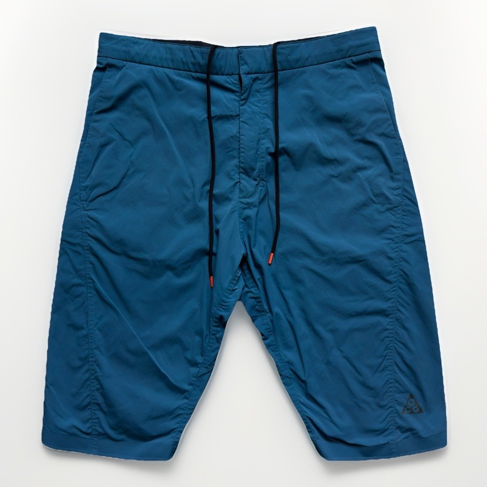Nike ACG Tech Shorts Mens 32 x 12" Inseam Blue Nikelab Performance 805559 496